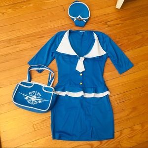 Aviation flight attendant costume